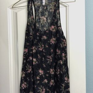 Long lace tank