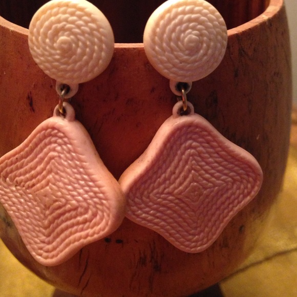Pink earrings