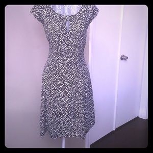 Express white and black dress