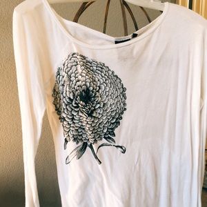 Wide neck tee from Anthropologie