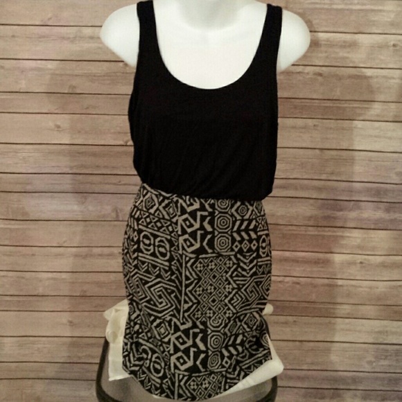FLASH SALE! Black top and tribal bottom dress - Picture 1 of 1