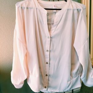 Blush color silk shirt