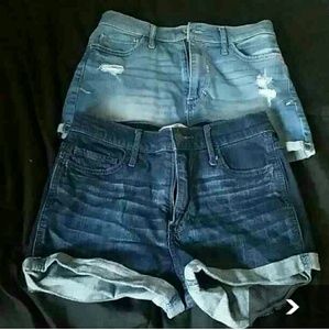 High waisted Holister short bundle