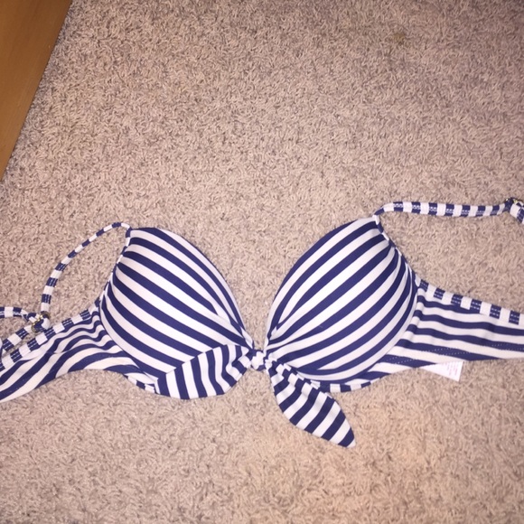 Striped push up bikini