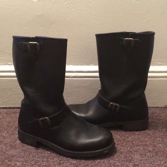 Black Route 66 Motorcycle boots