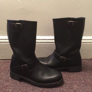 Black Route 66 Motorcycle boots