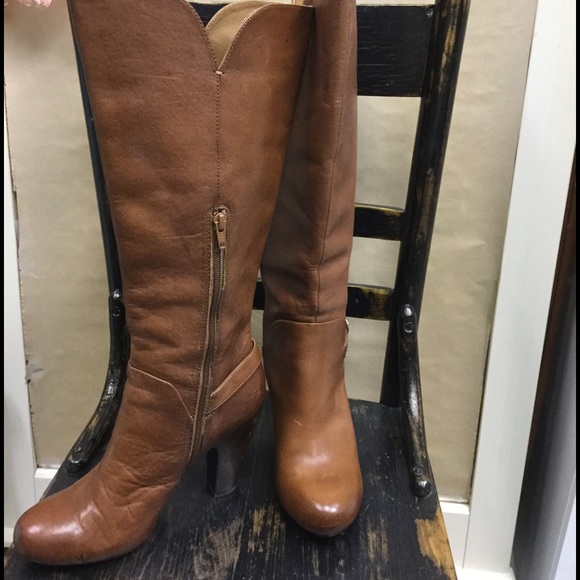 Cognac Leather boots - Picture 3 of 4