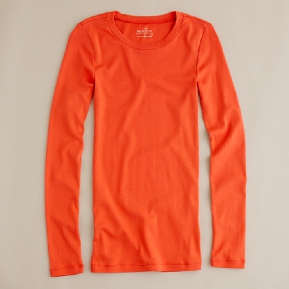 J crew long sleeved perfect fit t shirt