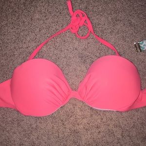 Push up pink bikini
