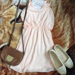 ‼️SOLD‼️ Tobi Peach Chiffon Dress