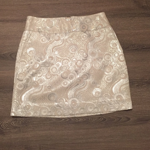 Banana Republic metallic skirt