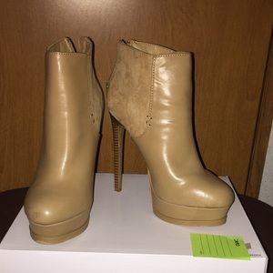 Tan Bootie Heels!