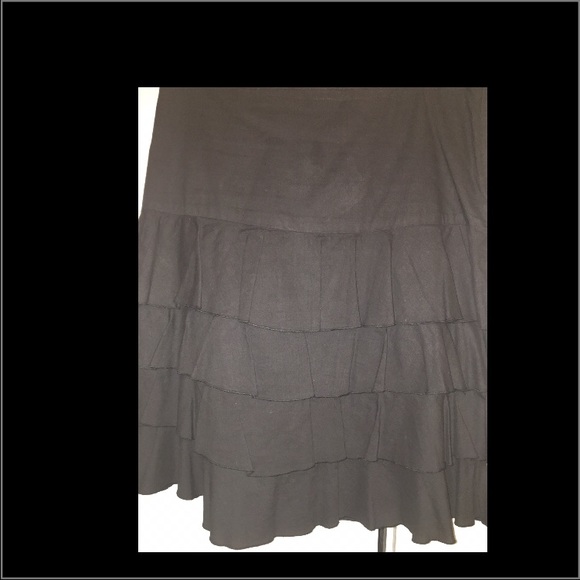 Black, Ruffled Skirt