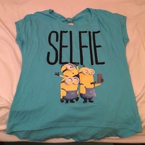 Despicable me selfie shirt