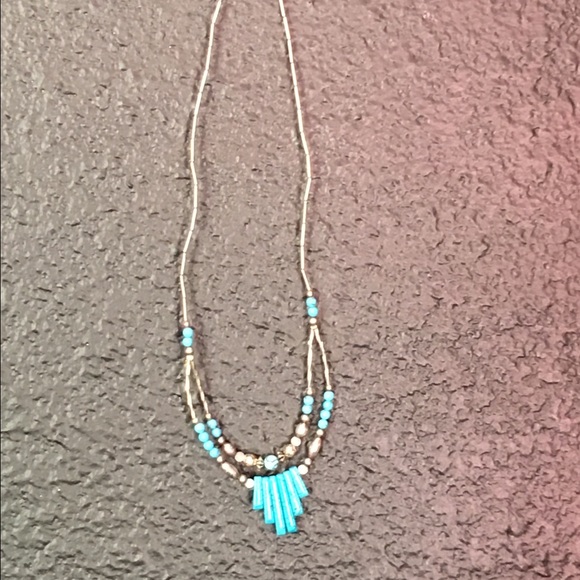 Blue necklace