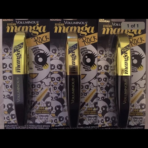 One NEW voluminous Miss Manga Rock Black Mascara