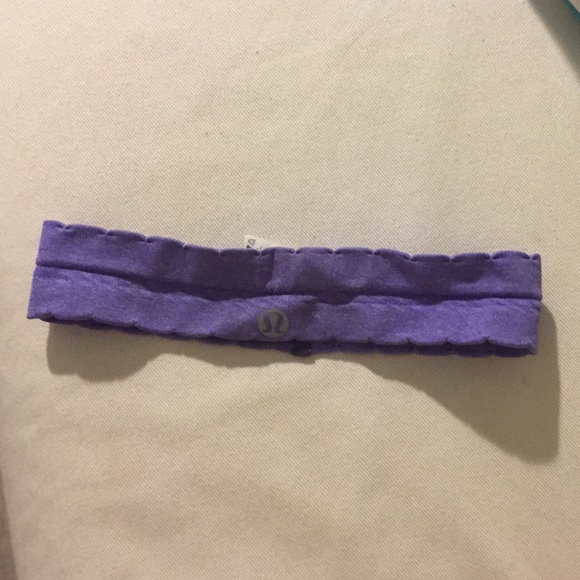 Purple Lululemon Scalloped Headband