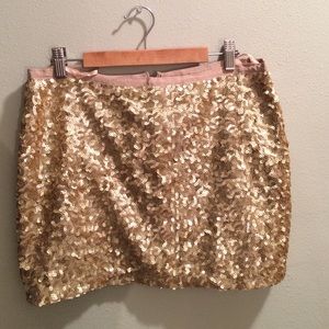 Gold Sequin Skirt