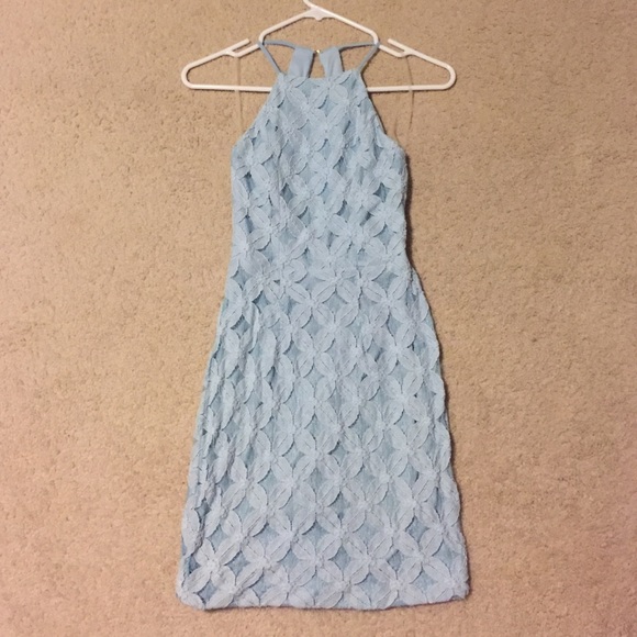 Baby Blue Lace Dress