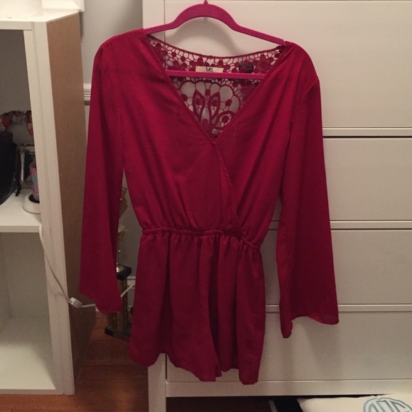 Fun red romper!