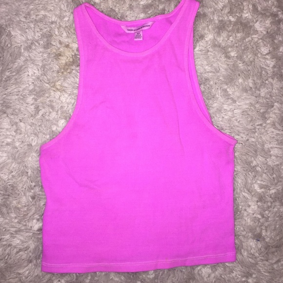 Cropped fuchsia tank