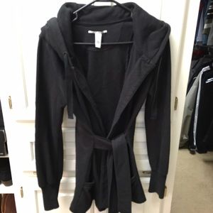 Lucky Brand hooded, belted cardigan