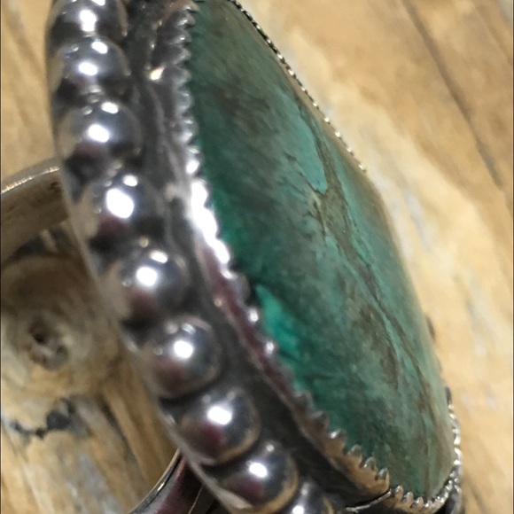 Sterling silver and turquoise ring (R59) - Picture 2 of 3