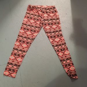 Legging with an Aztec pattern