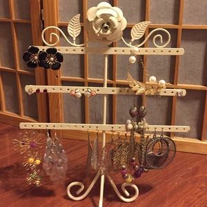 Jewelry holder with earrings