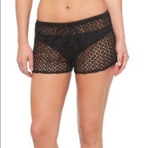 Black Lace Cover Up Shorts