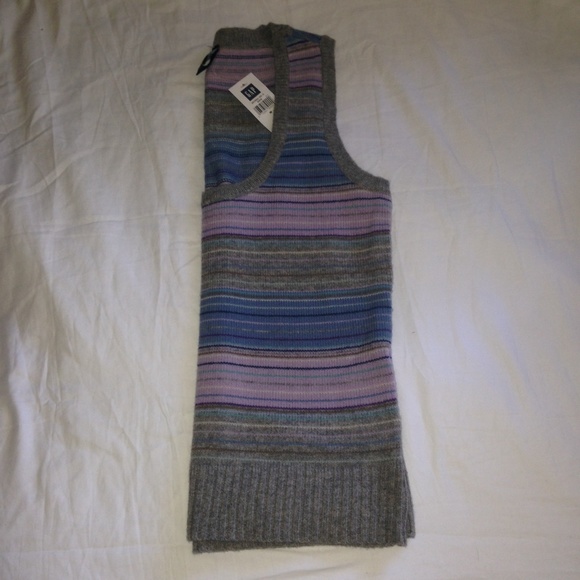 NWT Gap Striped Wool Sweater Vest - Picture 4 of 4