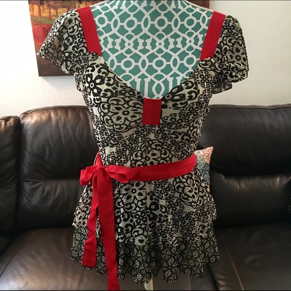 🎉Last cut🎉Anthro Punch Bowl Top by Ric Rac, M - Picture 2 of 2