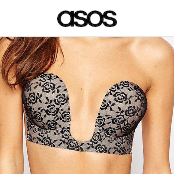 NEW Uplunge Black Nude Lace Strapless Backless Bra - Picture 1 of 2