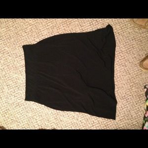 Black mid length skirt