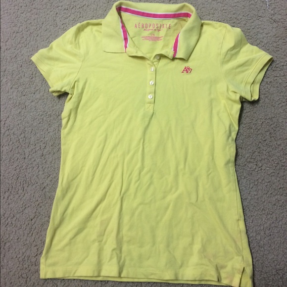 Yellow Aeropostale Polo Shirt