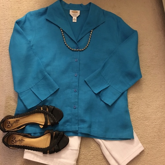 Talbots Irish Linen Blouse