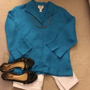 Talbots Irish Linen Blouse