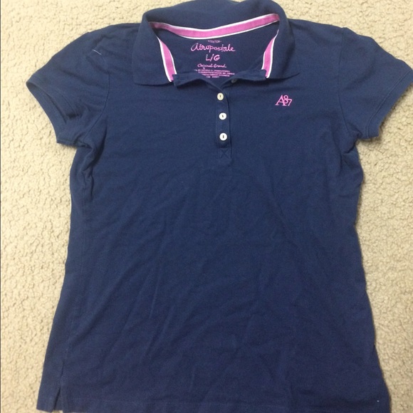 Dark Navy Blue Aeropostale Polo Shirt