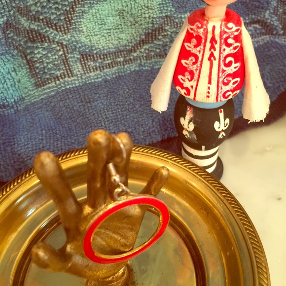 Cool modern red earings