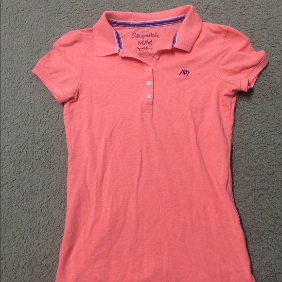 Coral Aeropostale Polo Shirt