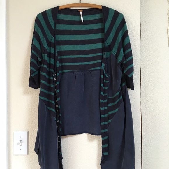 Short sleeved button up sweater