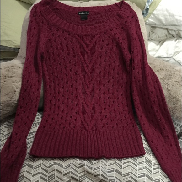 Burgundy sweater