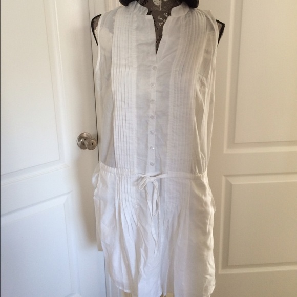Venus Pleated linen Shirtdress.