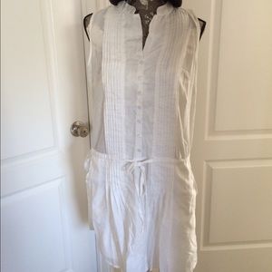 Venus Pleated linen Shirtdress.