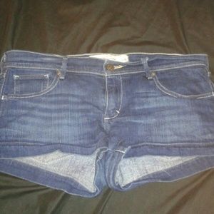 Abercrombie & Fitch dark wash denim shorts