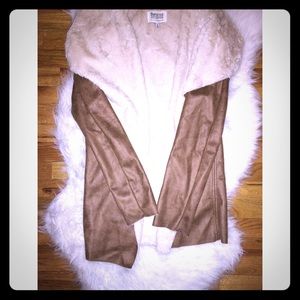 Suede jacket from Bershka