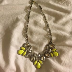 Neon and silver necklace