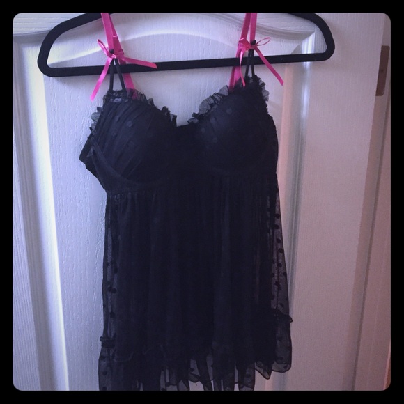 Sheer Black Babydoll