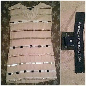 French Connection Beaded Shift Dress