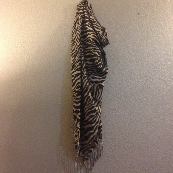 Zebra print scarf